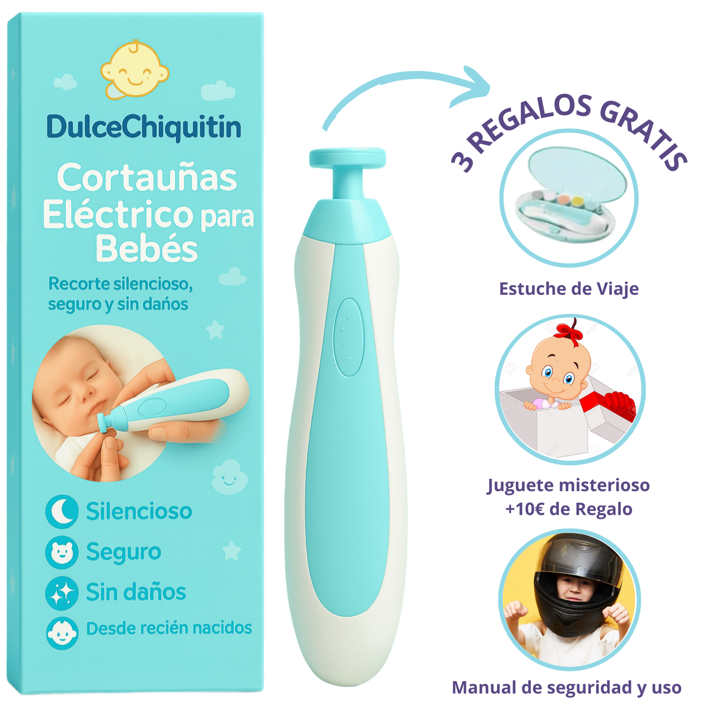 DulceChiquitín® Silent & Safe Baby Nail File